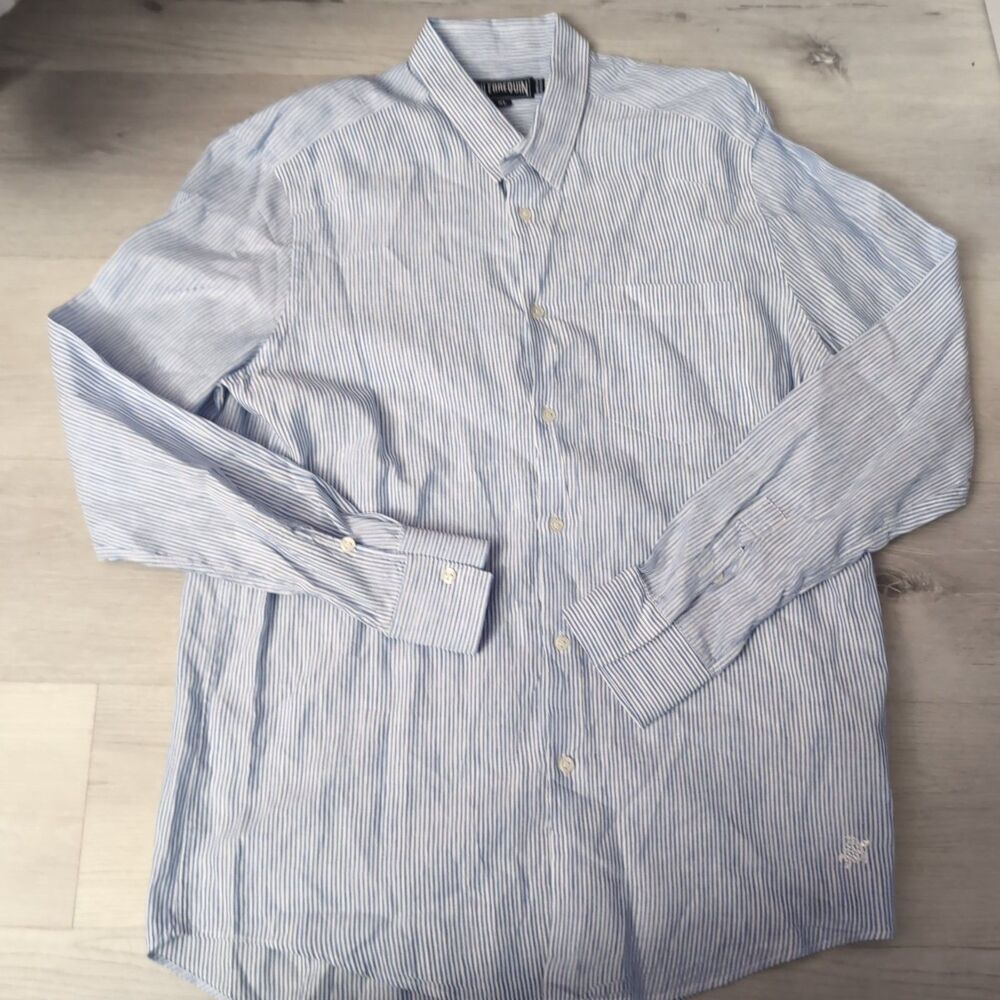 Men's Blue Striped Shirt
